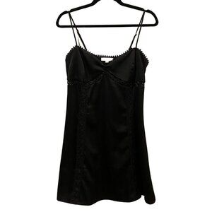 L.A. Hearts Little Black Satin Dress / EUC